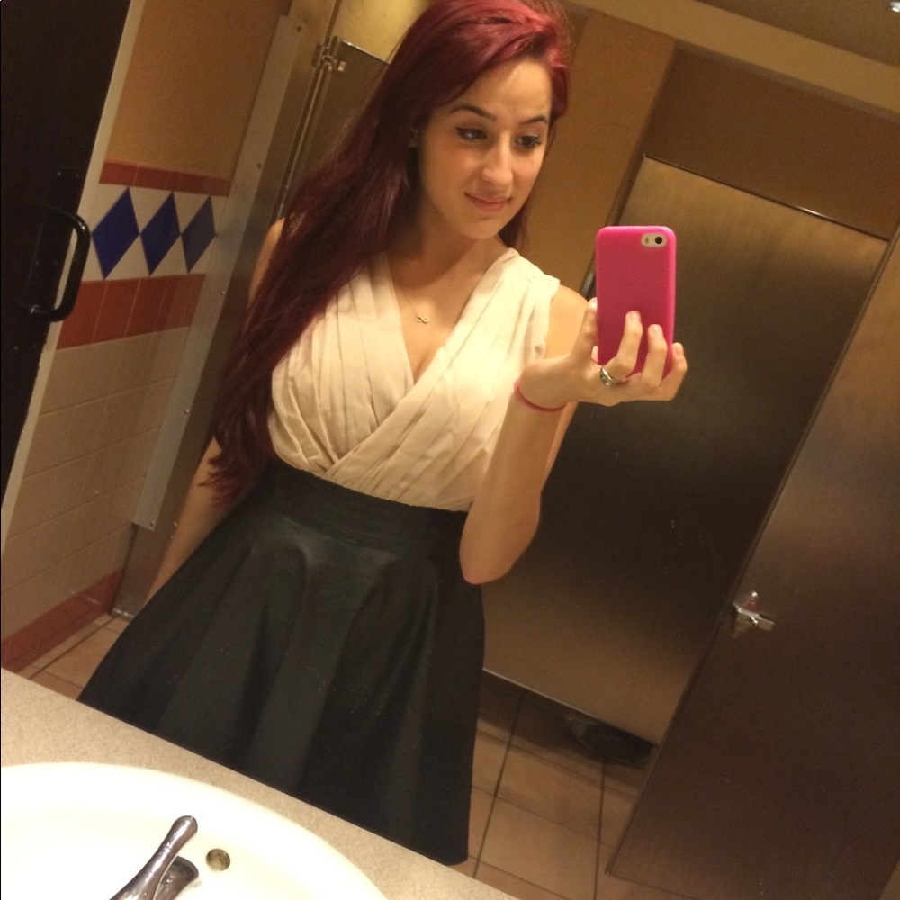 Leather dress
